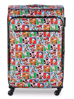 Disney Parks Walt Disney World Mickey & Friends Comic Large Luggage New W Tag