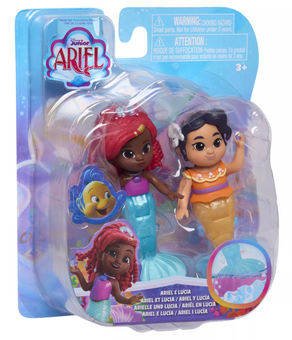 Disney Junior Ariel Surprise Colour Changing 2 Figure Pack Toy New With Box
