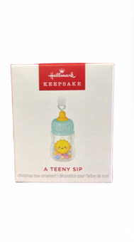 Hallmark 2025 Keepsake Mini A Teeny Sip Christmas Ornament New with Box