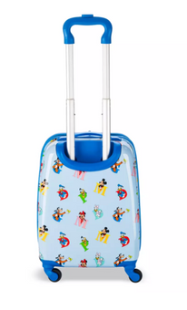 Disney Parks Mickey Mouse and Friends Rolling Luggage for Kids 19'' New With Tag