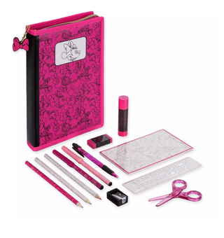 Disney Minnie Zip-Up Stationery Kit New with Tag