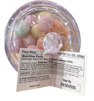 Universal Studios Harry Potter Honeydukes Fizzy Wizzy Candy Jar New With Tag