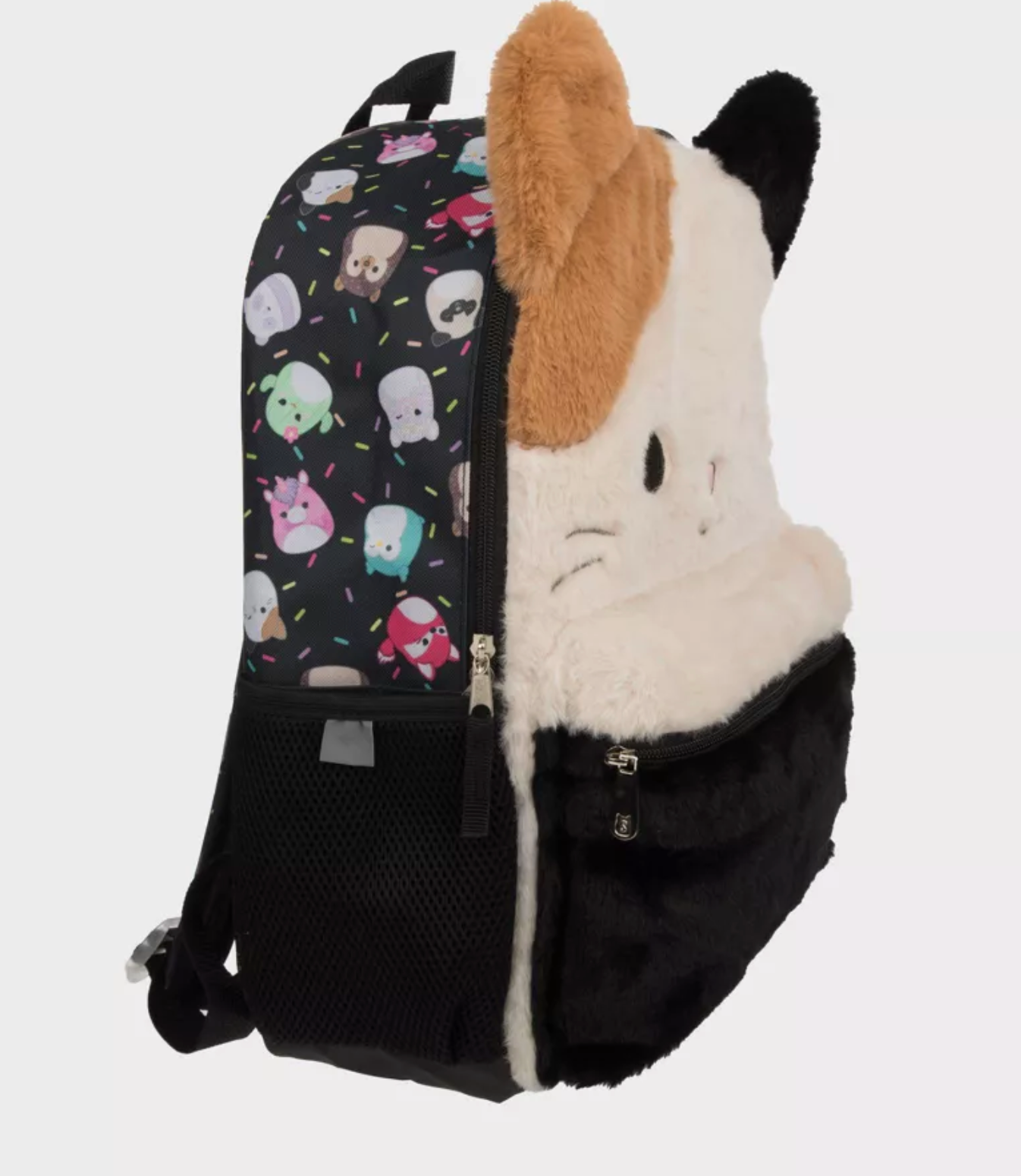 Squishmallows 16in Kitty Black Backpack for Kids New with Tag