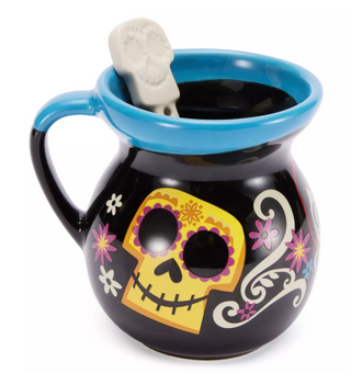 Disney Parks Coco Sugar Skulls Mug with Spoon New With Tag