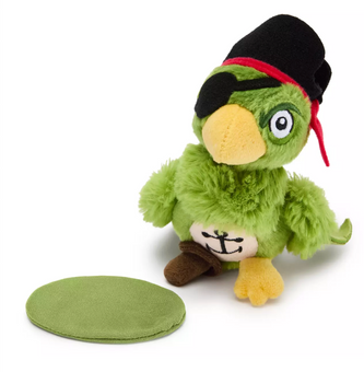 Disney Parks Pirates of the Caribbean Pirate Parrot Magnetic Shoulder Plush New