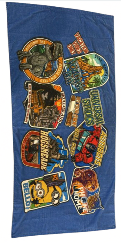 Universal Studios Beach Towel E.T. Jurassic World Hogsmeade New With Tag