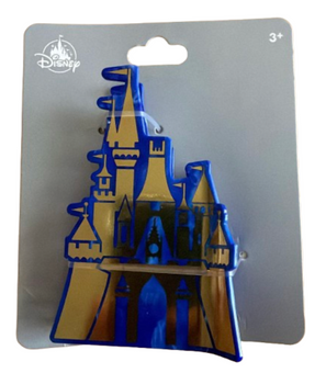 Disney Parks Hair Clip - Cinderella Castle Blue New With Tag