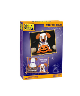 Brickcraft Halloween Woof or Treat Building Kit (154-Piece Set) Toy New With Tag