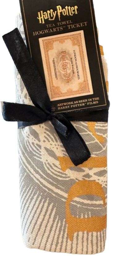 Universal Studios Harry Potter Hogwarts Ticket Tea Towel New With Tag