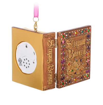 Disney Parks Sleeping Beauty Storybook Musical Sketchbook Christmas Ornament New