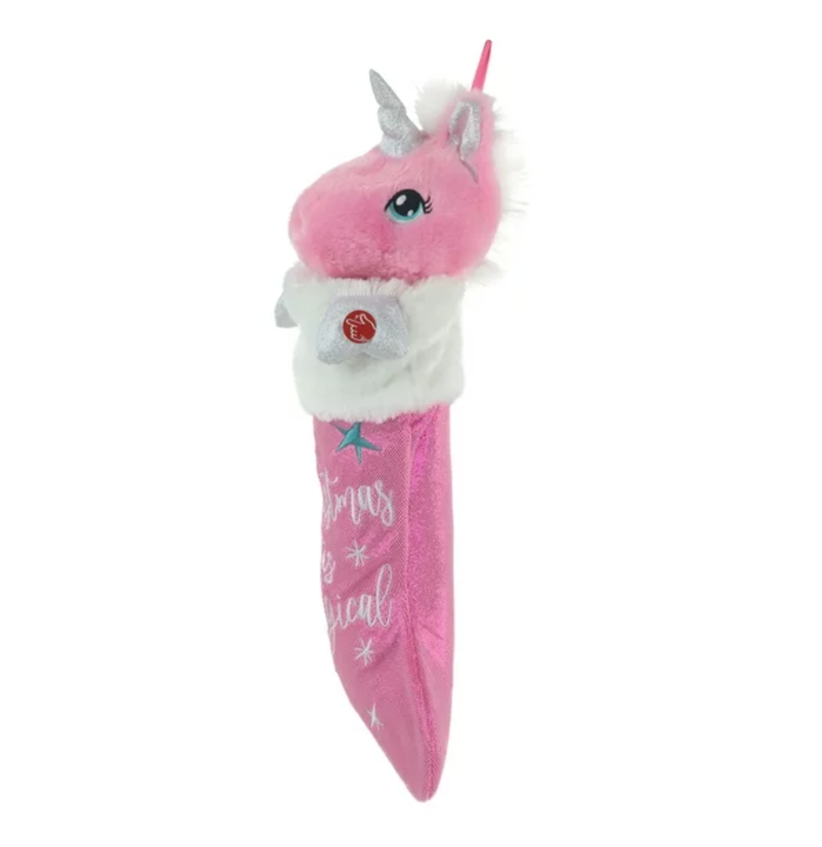 Holiday Time Christmas is Magical Unicorn 20 inch Animated Stocking Plush New