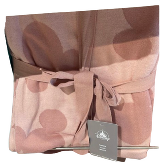 Disney Parks Mickey Mouse Icon Dusty Pink Throw Blanket New With Tag