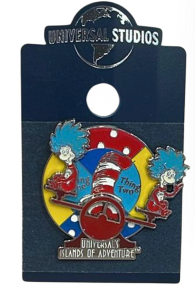 Universal Studios Islands of Adventure Dr. Seuss Thing 1 and 2 Pin New With Tag