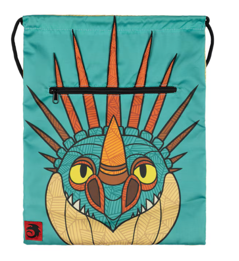 Universal Studios How To Train Your Dragon Nadder Drawstring Bag New W Tag