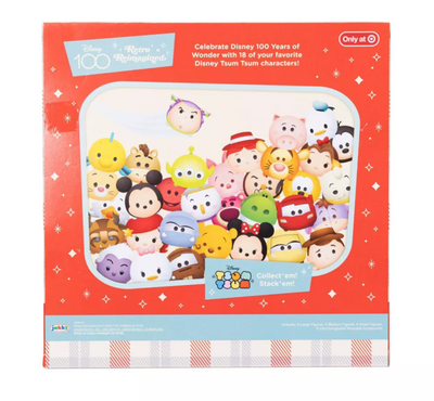 Disney 100 Years of Wonder Retro Reimagined Holiday Tsum Tsum Play Set New Box