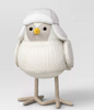 Target Featherly Friends Halloween Bay Bird With Gray Earflap Cap Figurine New