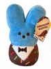 Peeps 2024 Peep Chocolate Scented Blue Easter Bunny 5.75" Plush New with Tag
