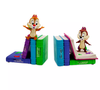 Disney Parks Chip 'n Dale Madly Mischievous Bookends by Lewis Whitman New
