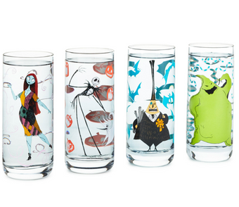 Hallmark Disney The Nightmare Before Christmas Color-Changing Glasses Set of 4