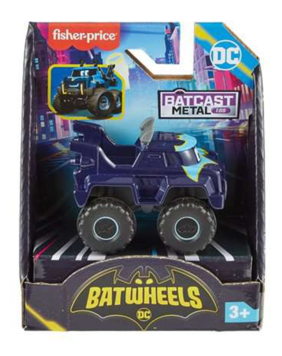 Disney Fisher-Price DC Batwheels Buff Diecast Car Toy New with Box