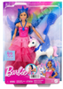 Barbie Unicorn 65th Anniversary Doll with Blue Hair Pink Gown Toy New with Box