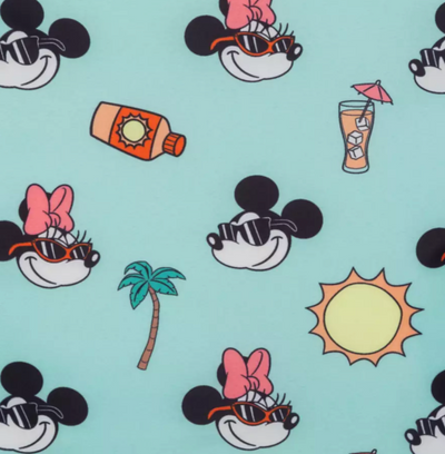 Disney Parks Mickey and Minnie Mouse Beach Loungefly Mini Backpack New with Tag