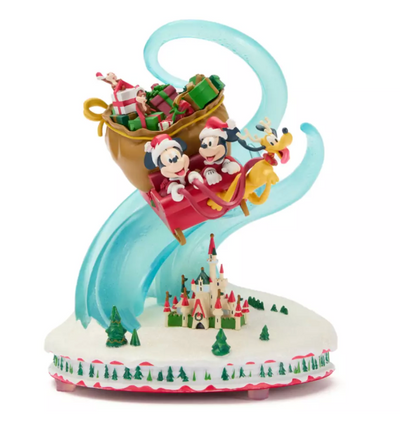 Disney Parks Santa Mickey and Friends Light-Up Musical Holiday Figure New W Tag