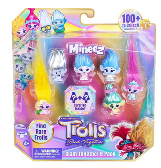 DreamWorksTrolls Band Together Mineez - Glam Together 8pk Toy New