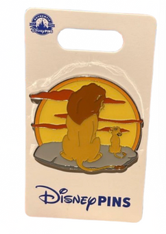 Disney Parks Animal Kingdom Lion King Mufasa & Simba OE Pin New With Card