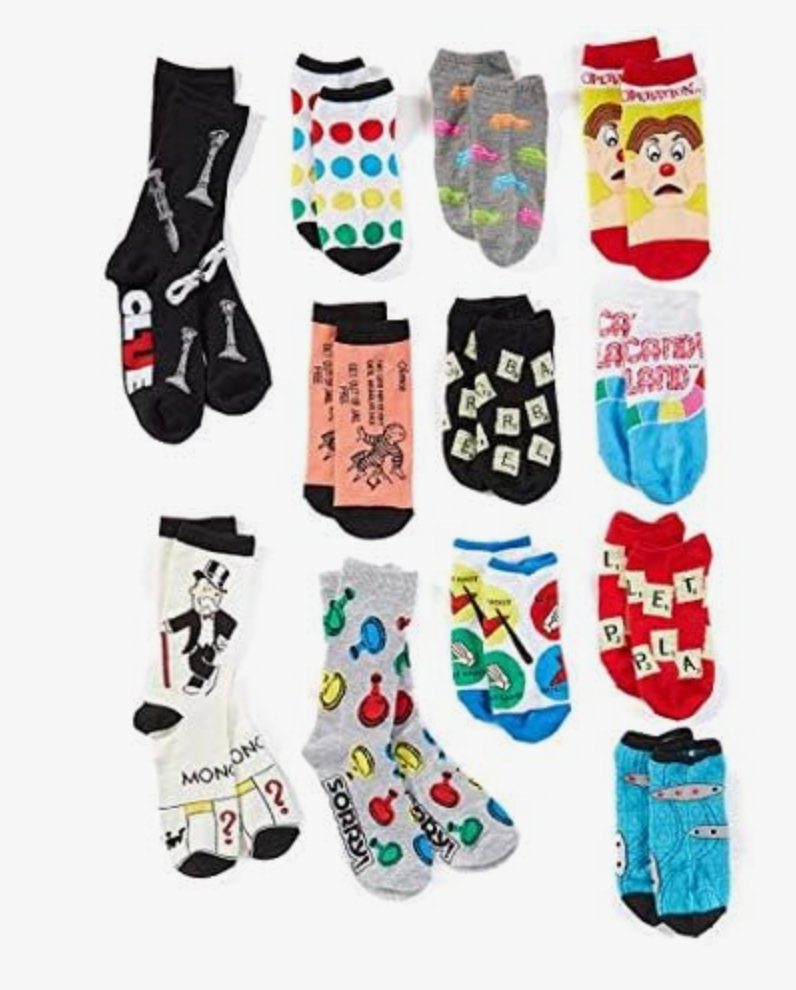 Hasbro Board Games Unisex 12 Days Of Socks Advent New With Box