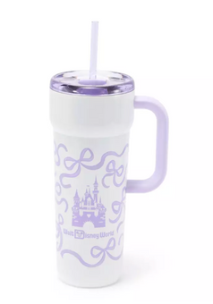Disney Parks WDW 24oz. Stainless Steel Starbucks Travel Tumbler Lavender New