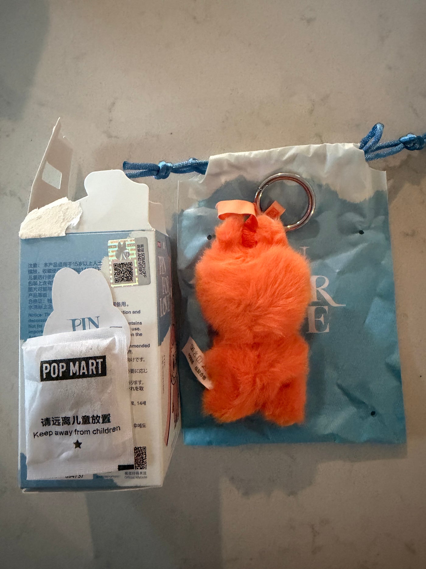 Pop Mart Labubu The Monsters Pin for Love Letter Z Plush Keychain USA New