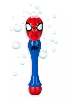 Disney Parks Spider-Man Light-Up Talking Bubble Wand New With Tags