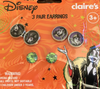 Disney Halloween Maleficent 3 Pair Earrings Set New with Tag