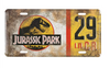 Universal Studios Jurassic Park T-Rex 30th Distressed License Plate New with Tag