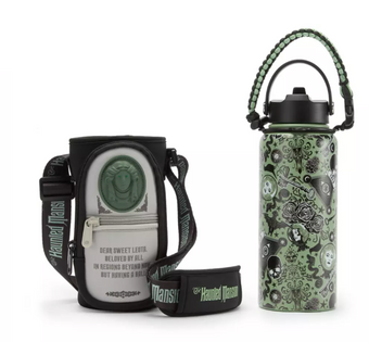 Disney Parks Madame Leota Stainless Water Bottle Carrier Haunted Mansion New