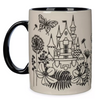 Disney Parks Fantasyland Castle Floral Coffee Mug New With Tag