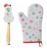 Disney Classics Christmas Holiday Snowman Oven Mitt and Spatula Set New w Card