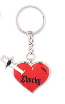 Universal Studios Chucky Loungefly Heart Red Keychain New With Tag