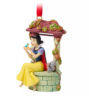 Disney Parks Snow White Wishing Well Sketchbook Christmas Ornament New With Tag