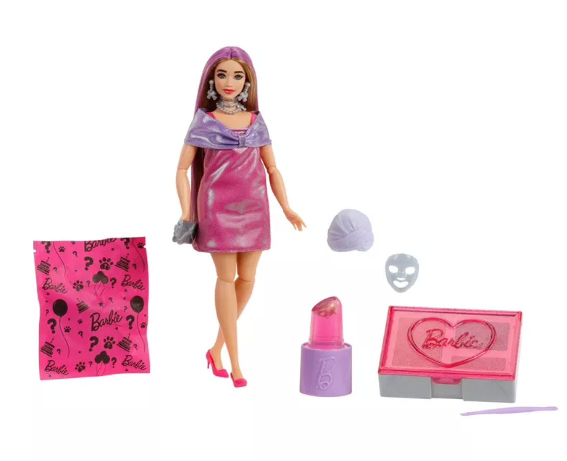 Barbie Party Unboxed Glam Party Series Pink Sparkle Doll Toy New With Tag