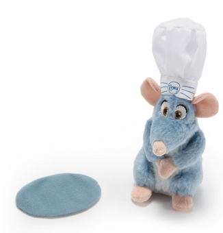 Disney Parks Chef Remy Magnetic Shoulder Soft Toy Ratatouille Plush New with Tag