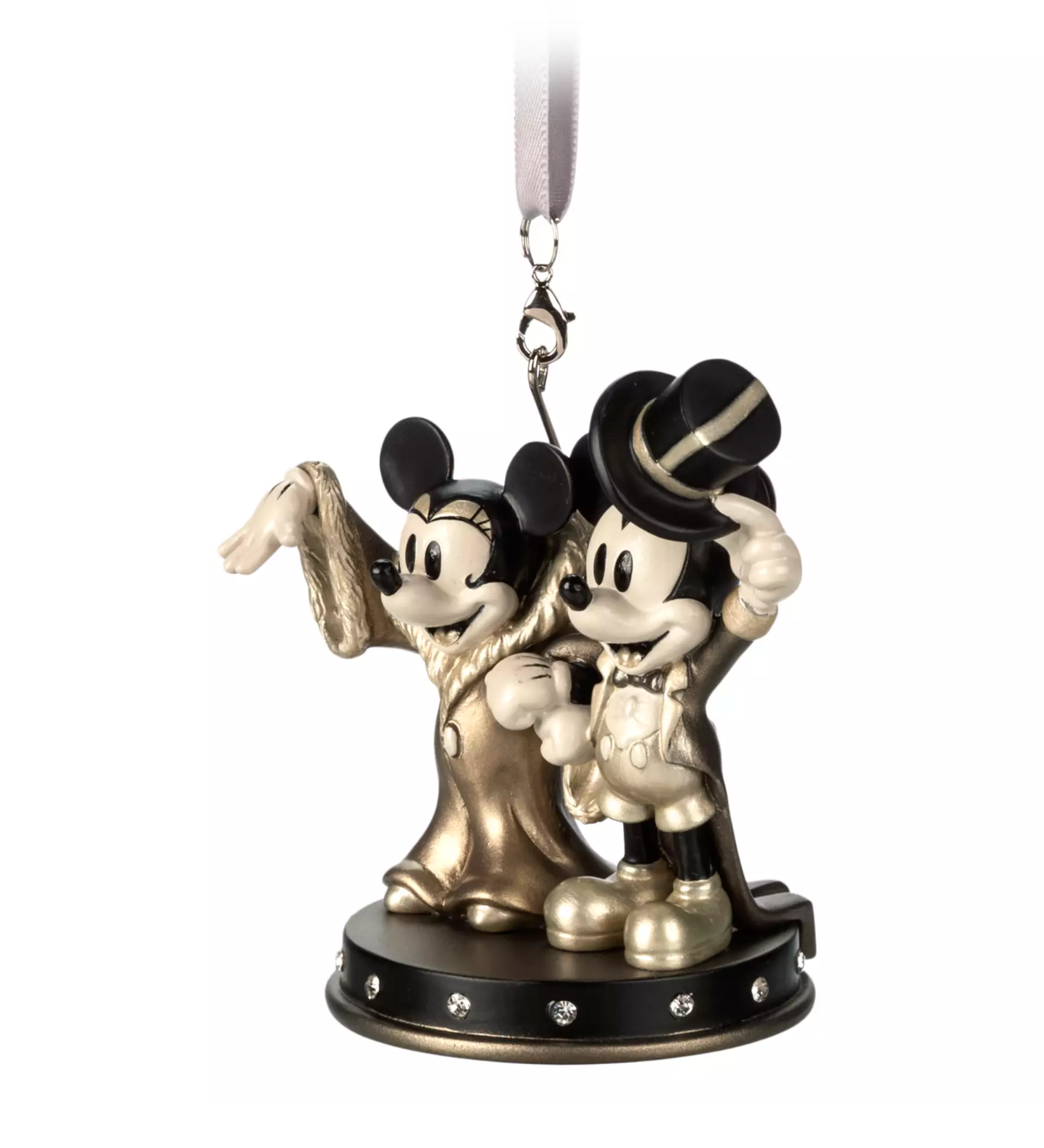 Disney Mickey and Minnie Mickey's Gala Premier Christmas Sketchbook Ornament New