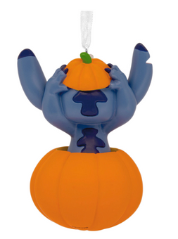 Hallmark Halloween Disney Stitch in Jack-o'-Lantern Christmas Ornament New Box