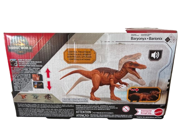 Jurassic World Rebirth Wild Roar Baryony Dinosaur Action Figure Sound 2025 New