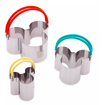 Disney Parks Mickey Mouse Icon Biscuit Cutter Set New With Tag