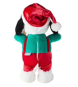 Hallmark Peanuts Santa Snoopy With Cookie Plush With Sound and Motion New w Tag