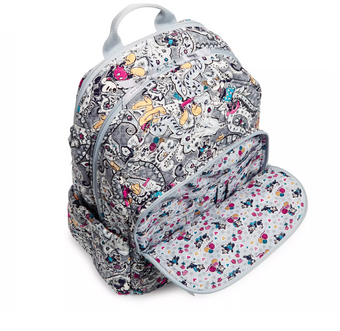 Disney Mickey and Friends Piccadilly Paisley Campus Backpack by Vera Bradley New