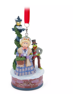 Disney The Muppet Christmas Carol Kermit Miss Piggy Light-Up Christmas Ornament