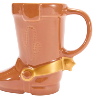 Disney Parks Woody Boot Sculpted Coffee Mug Toy Story New